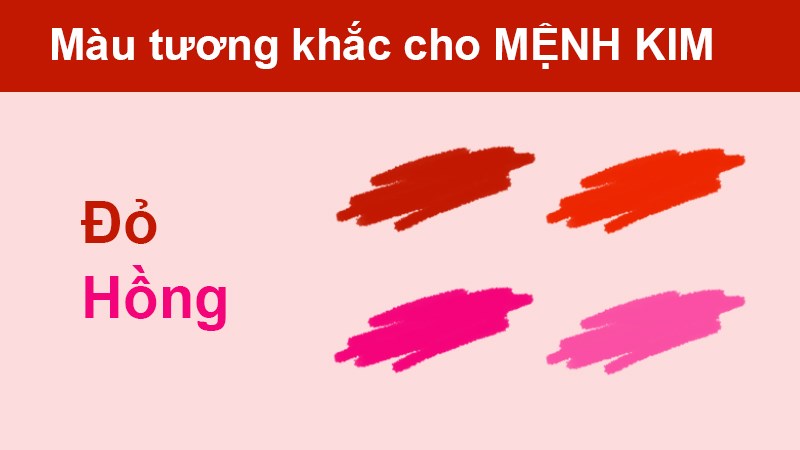 Màu kỵ mệnh kim