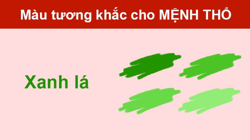 Các màu kỵ cho mệnh Thổ