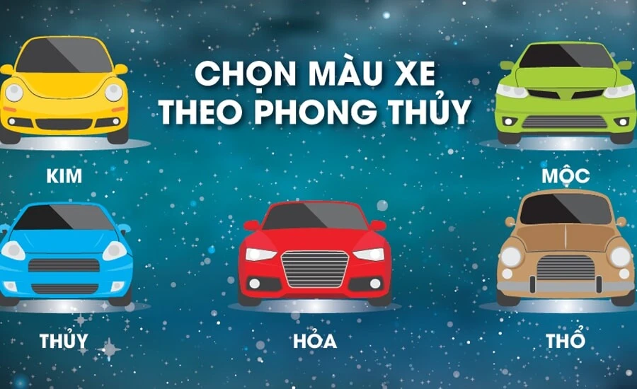 Mệnh thủy nên mua xe màu gì?