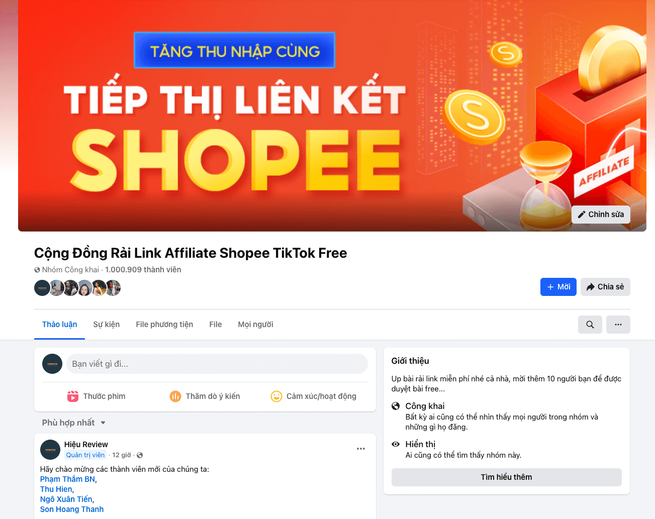Tham gia cộng đồng Affiliate