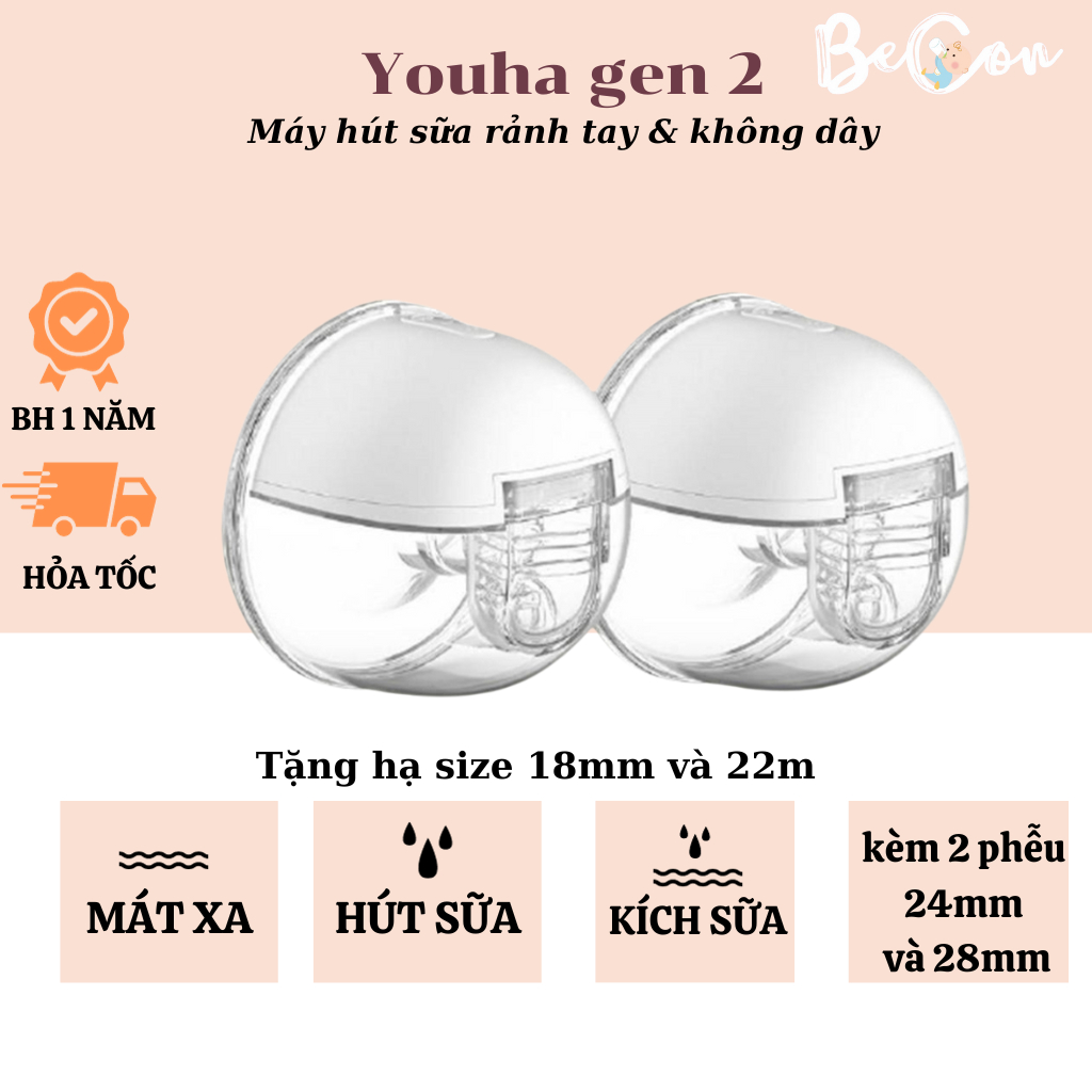Những đặc điểm nổi bật của máy hút sữa Youha Gen 2