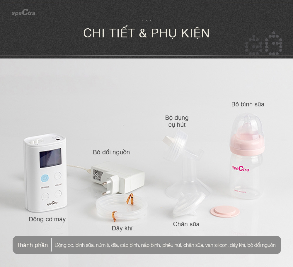 Ưu điểm của máy hút sữa Spectra