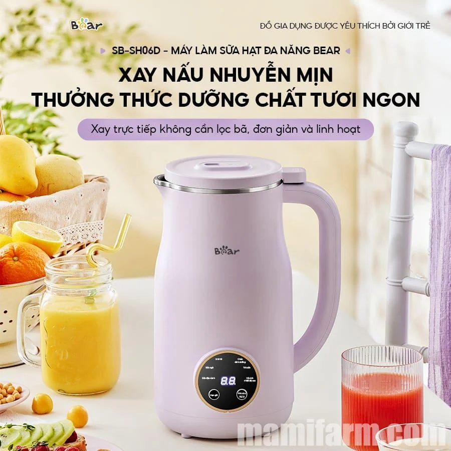 Lợi ích sức khỏe của sữa hạt từ máy bear làm