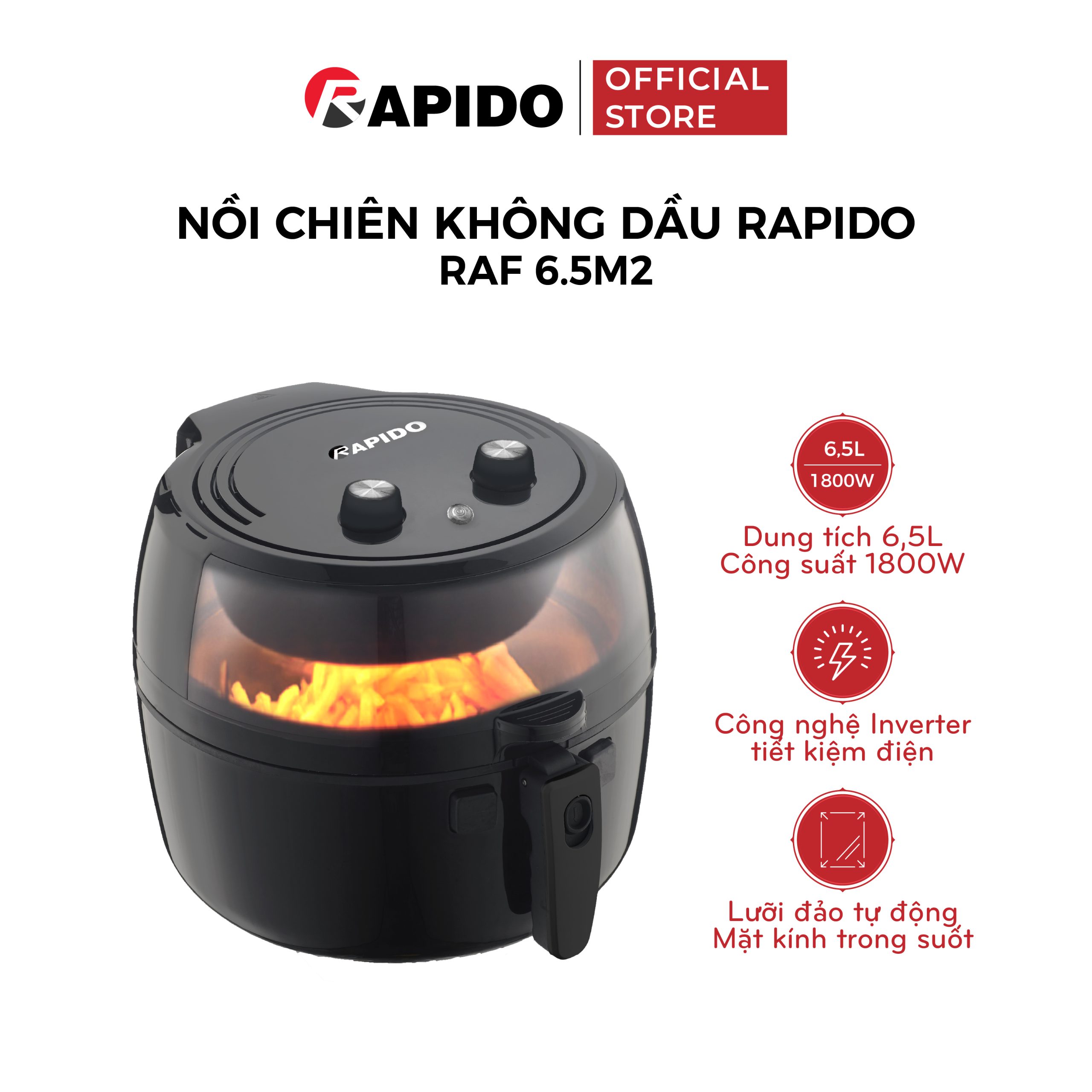 Nồi chiên không dầu Rapido