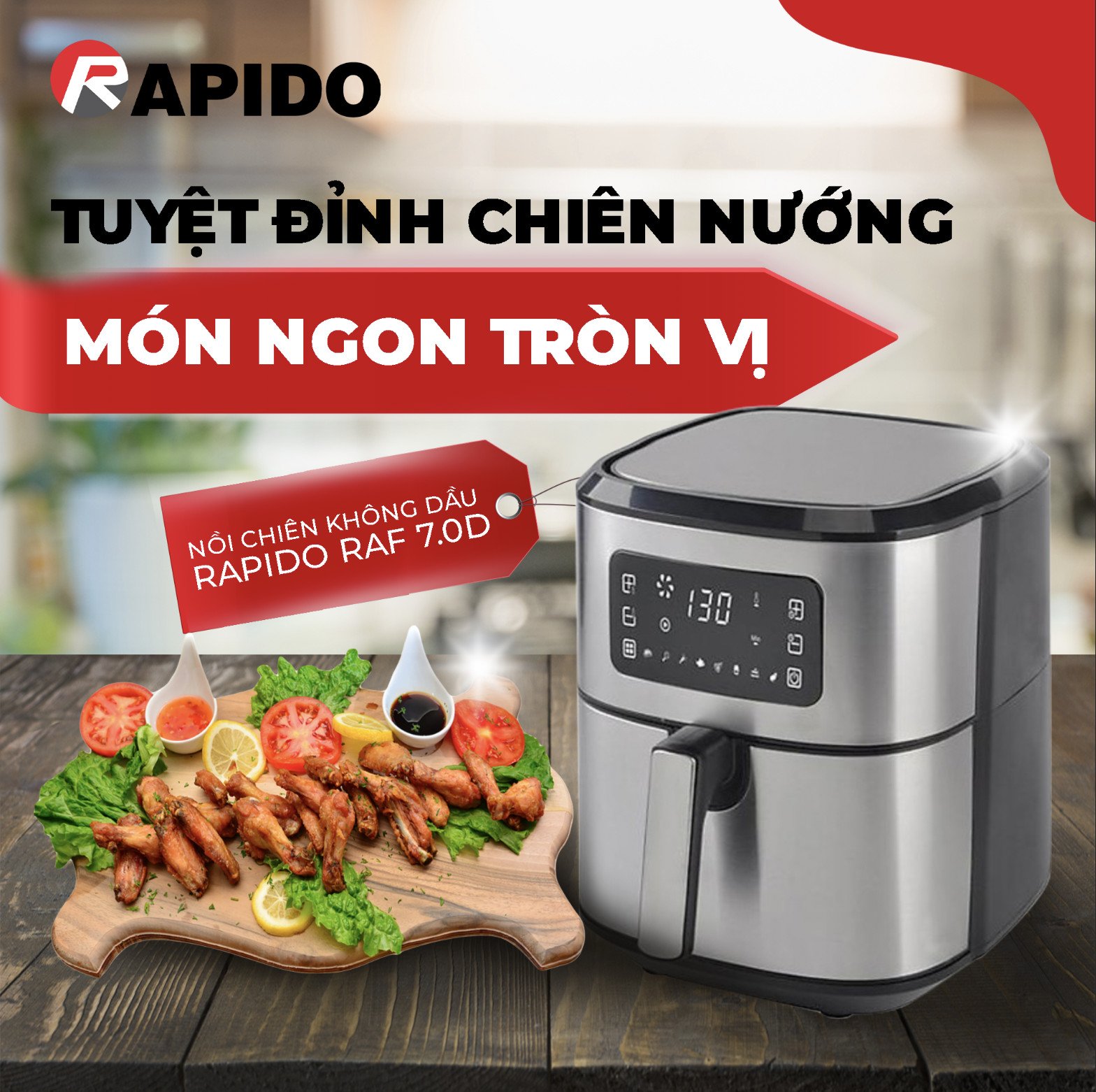 Bảo trì và vệ sinh nồi chiên không dầu Rapido