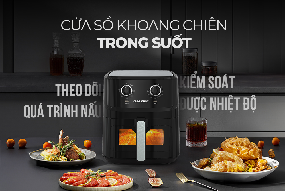 Nồi chiên không dầu Sunhouse SHD4030 6.5 lít
