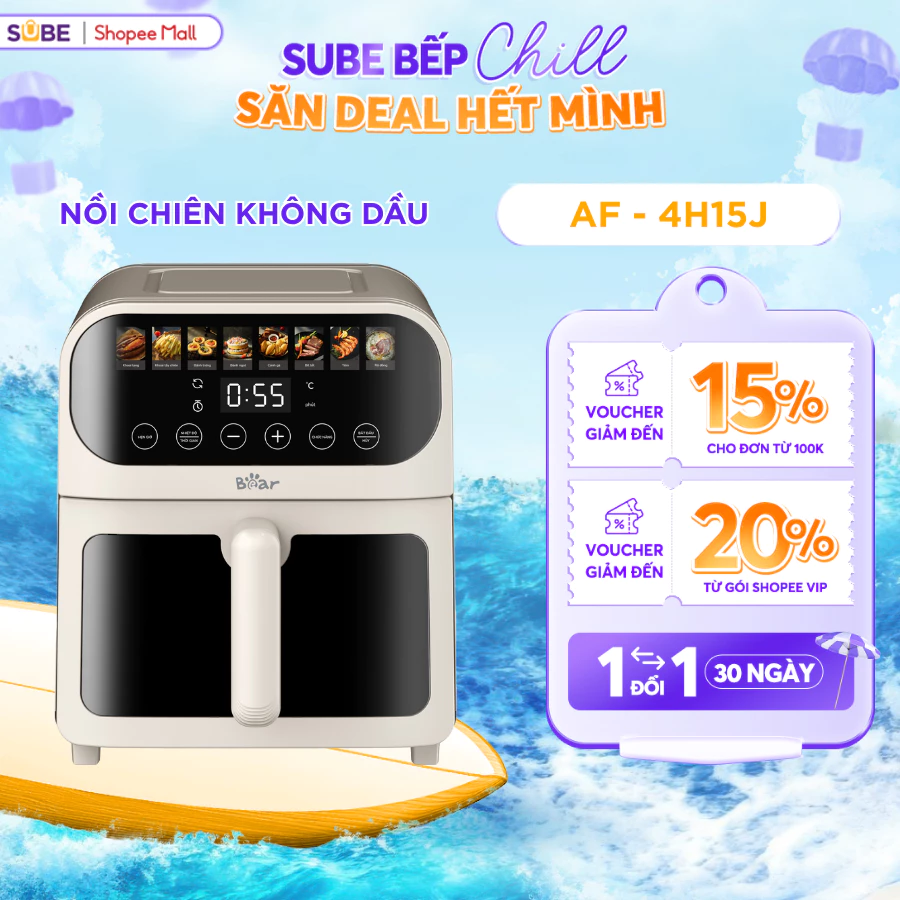 Nồi Chiên Không Dầu Bear 6L