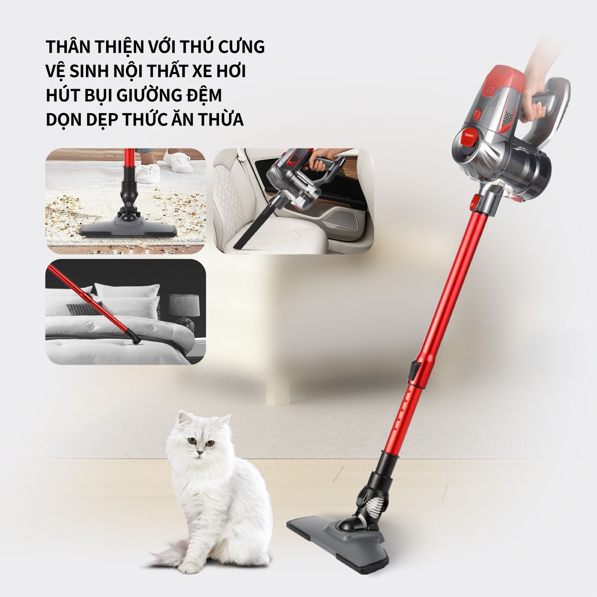 Máy hút bụi cầm tay không dây UNIQ Free A7