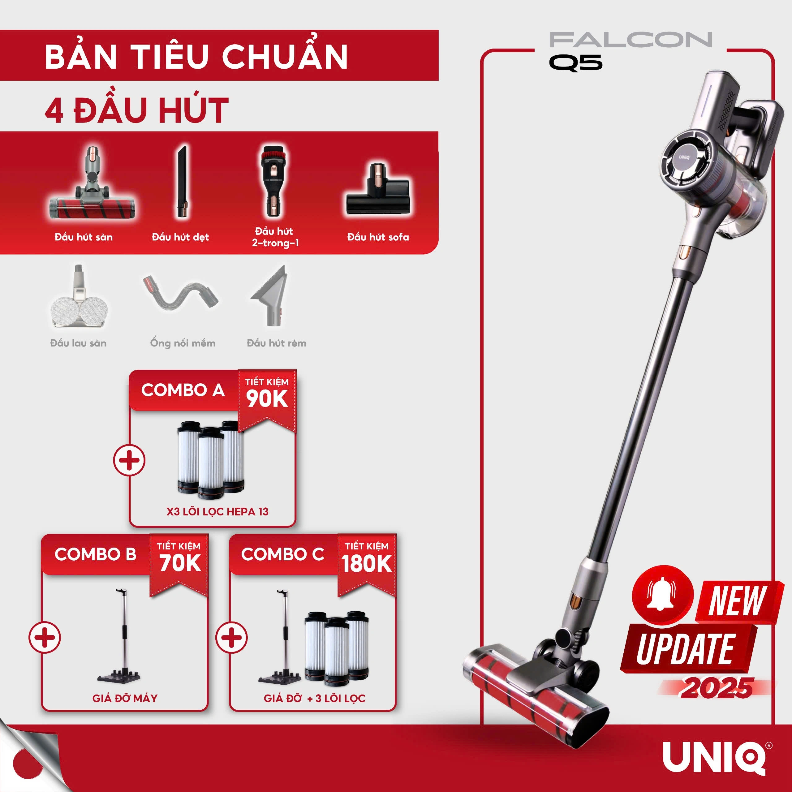 Máy hút bụi cầm tay không dây UNIQ giá bao nhiêu?
